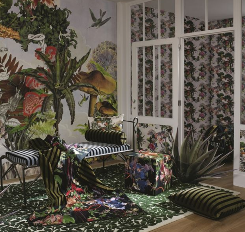 Jardin Des Reves Panoramic Wallpaper