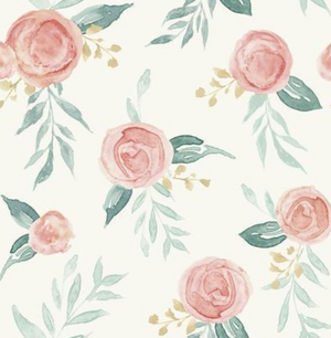 Magnolia Home Watercolor Roses Wallpaper
