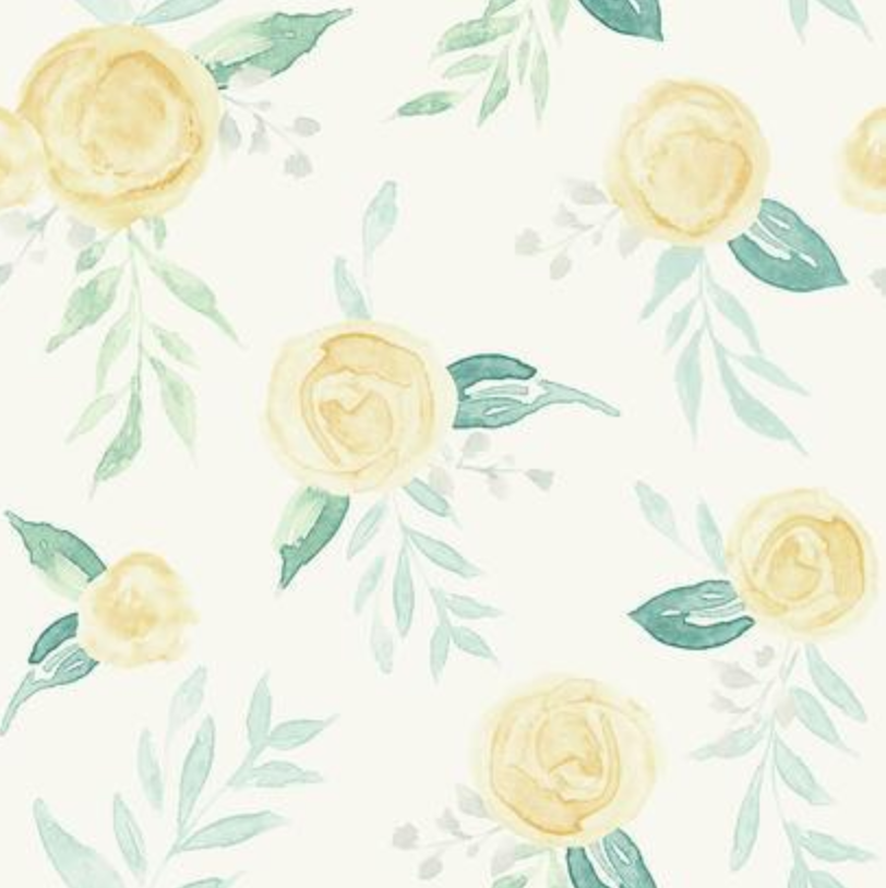 Magnolia Home Watercolor Roses Wallpaper