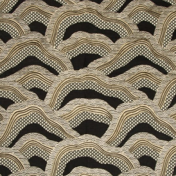 Les Rizieres Embroidered Fabric