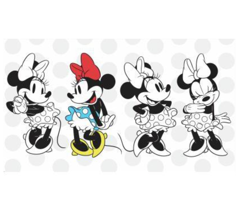 Classic Mini Mouse Mural