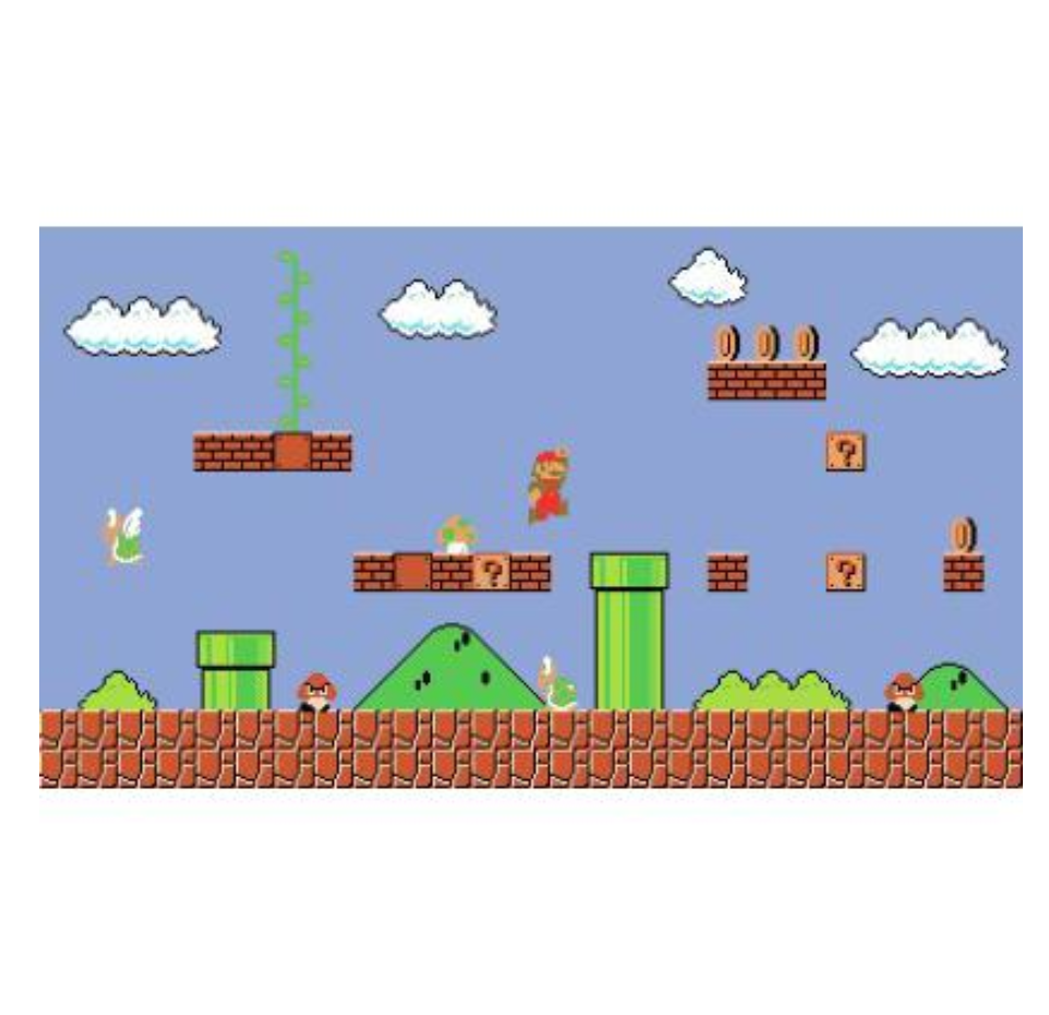 Retro Super Mario Mural