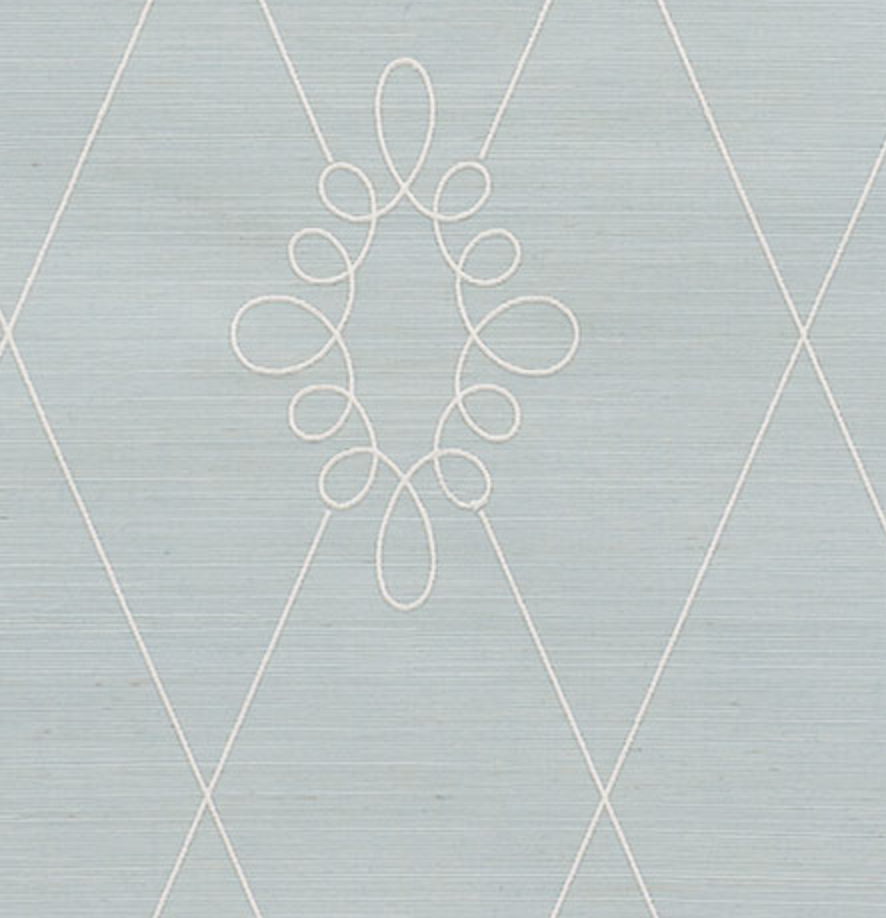 Sylvie Embroidered Sisal Wallpaper