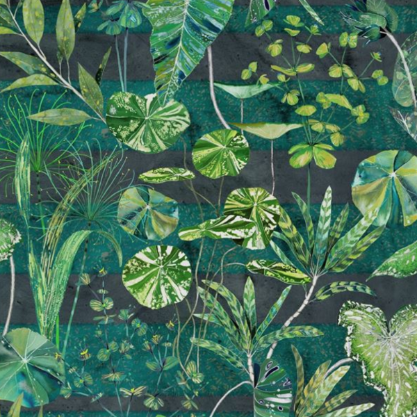 Arjuna Leaf Viridian Fabric Swatch