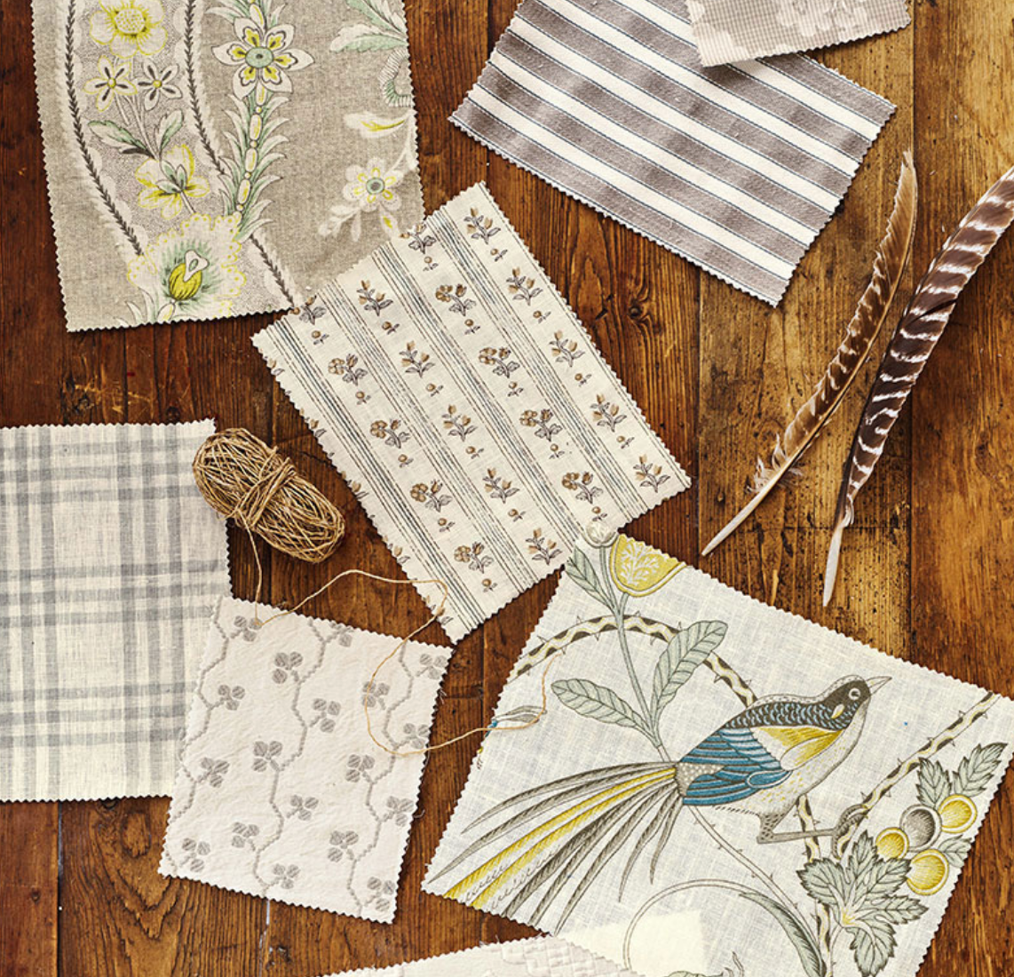 Antique Ticking Stripe Fabric