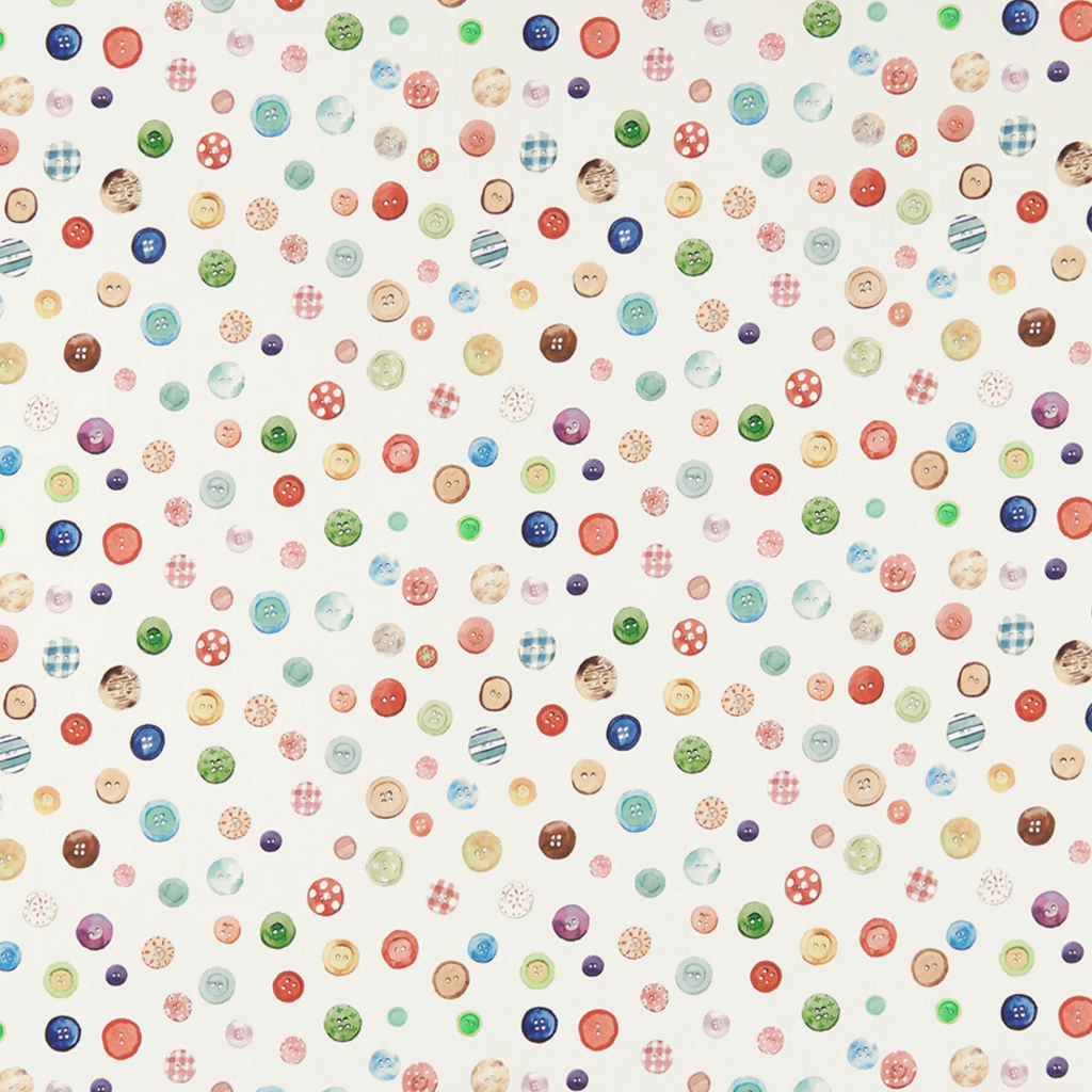 Country Button Box  Fabric