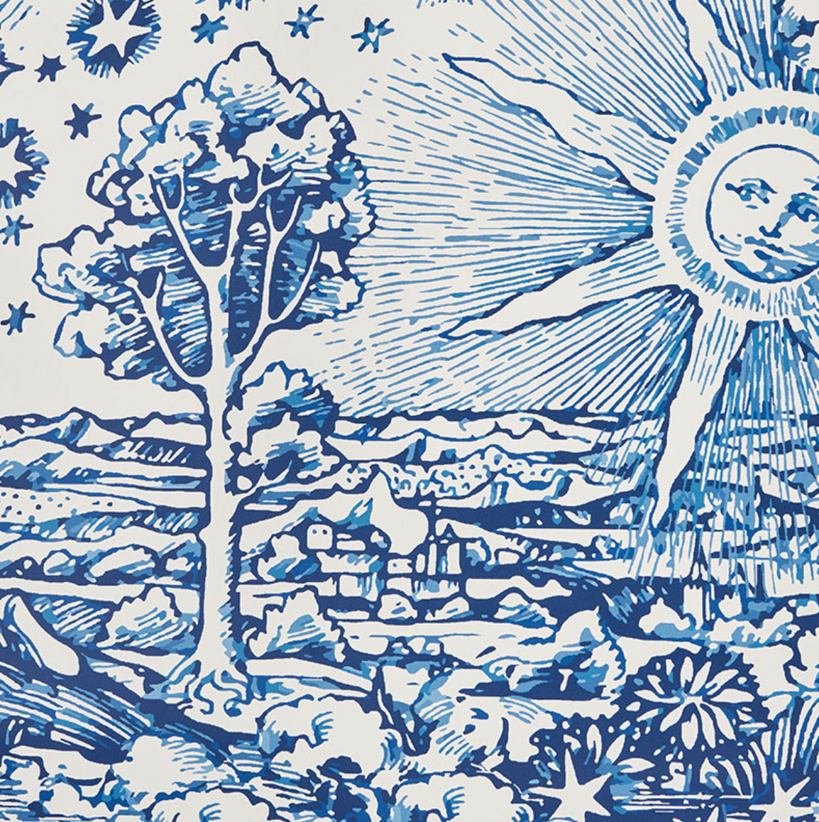 Modern Toile Wallpaper