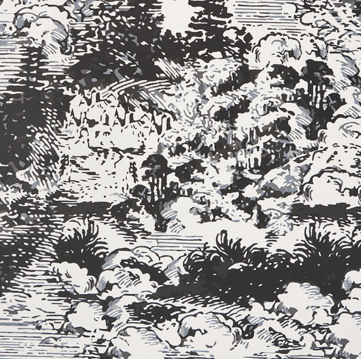 Modern Toile Wallpaper