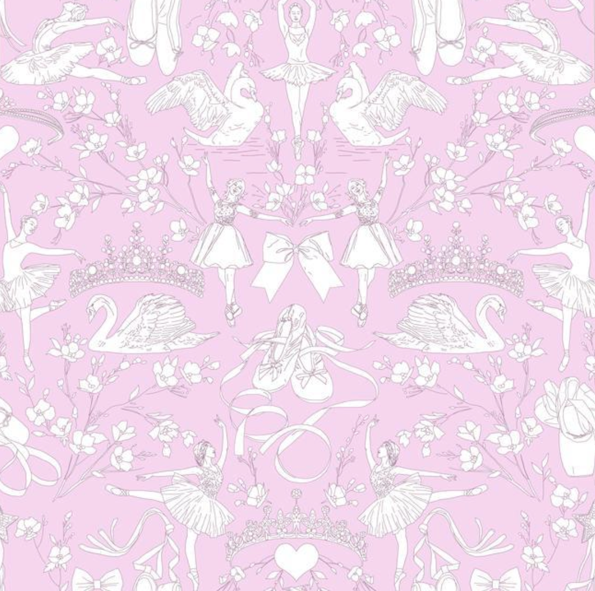 Trans Power Toile Pink Wallpaper x Grant Shaffer  Voutsa