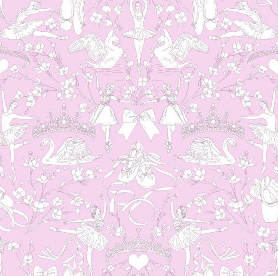 Ballet Toile Wallpaper