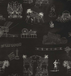 Hollywood Toile Wallpaper