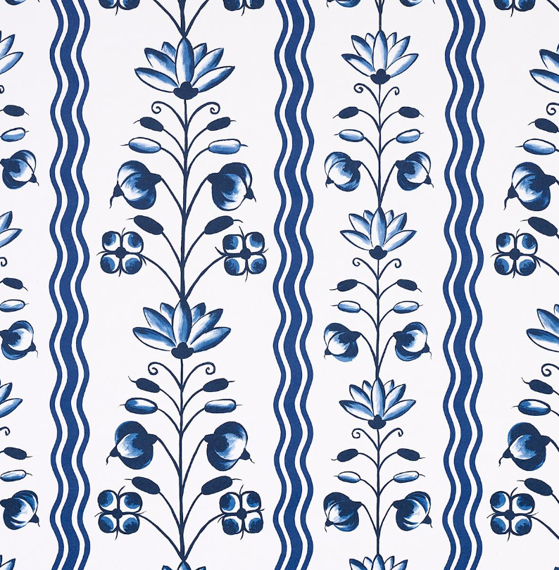 Delft Waves Wallpaper