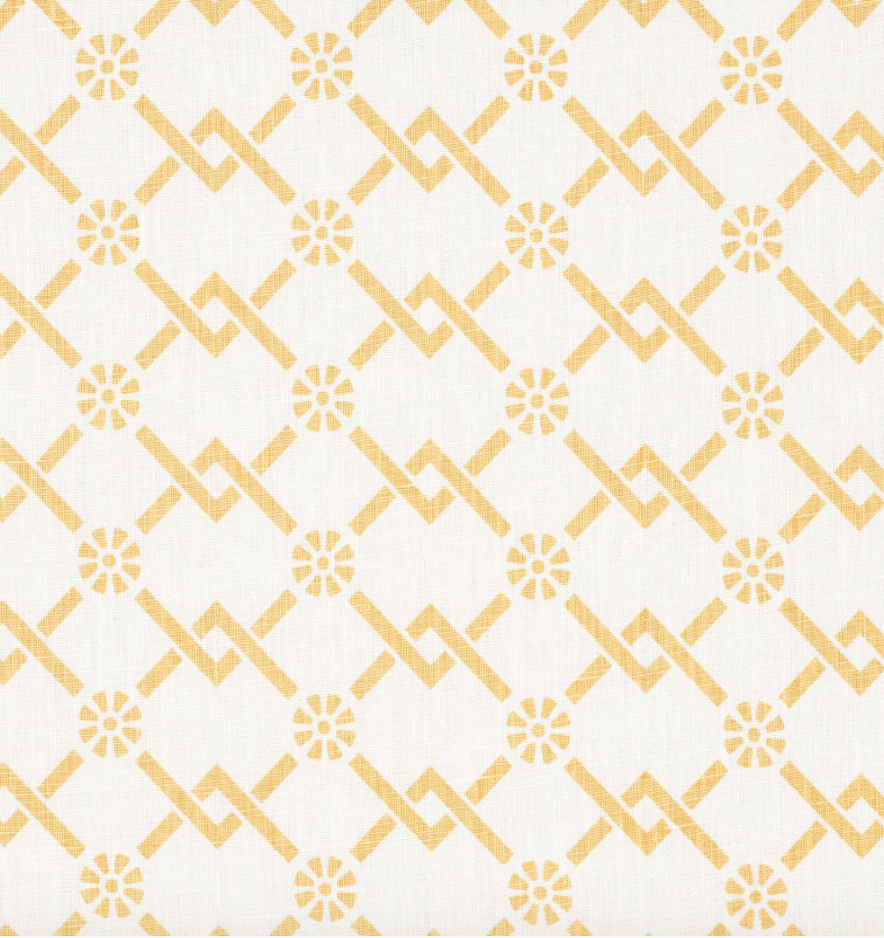 Fretwork Flower Fabric