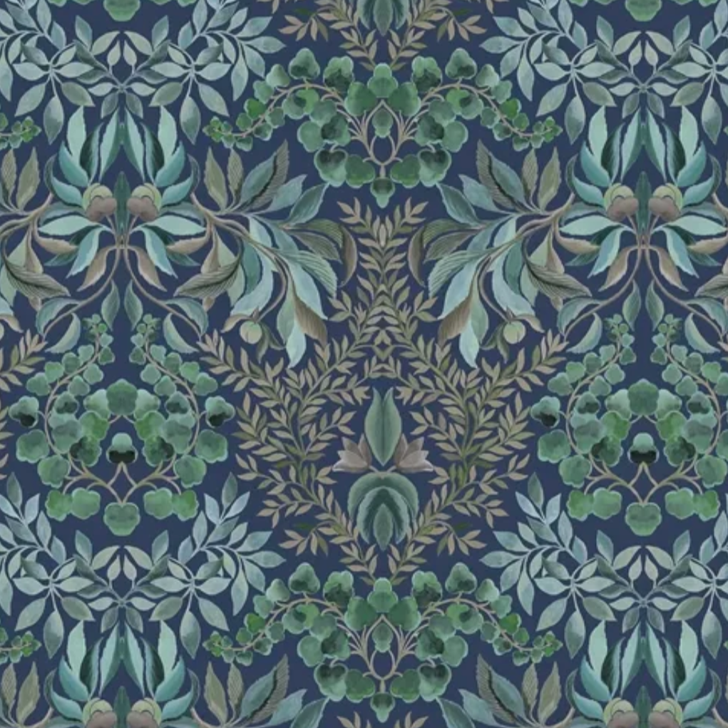 Karakusa Velvet Fabric