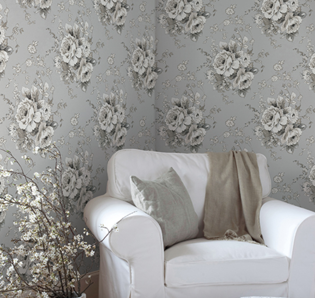 Heritage Rose Wallpaper