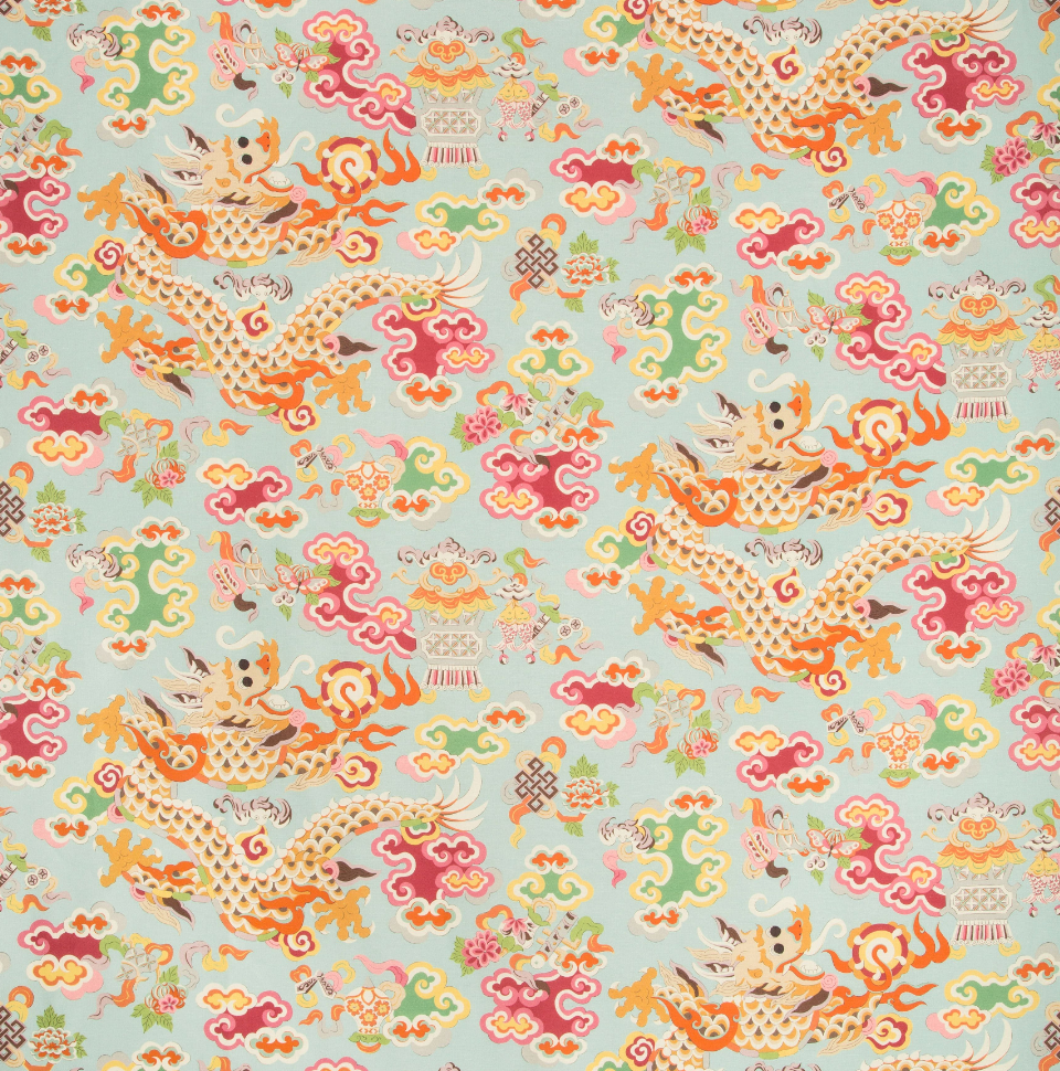 Ming Dragon Fabric