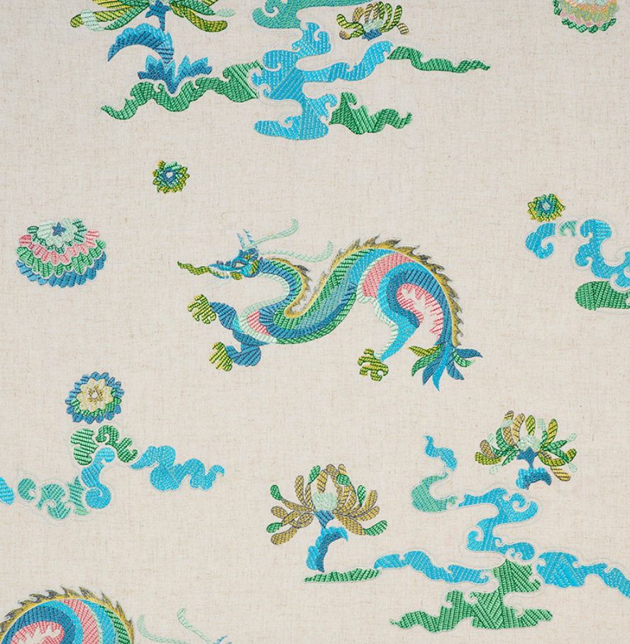 Hanlun Dragon Embroidered Fabric