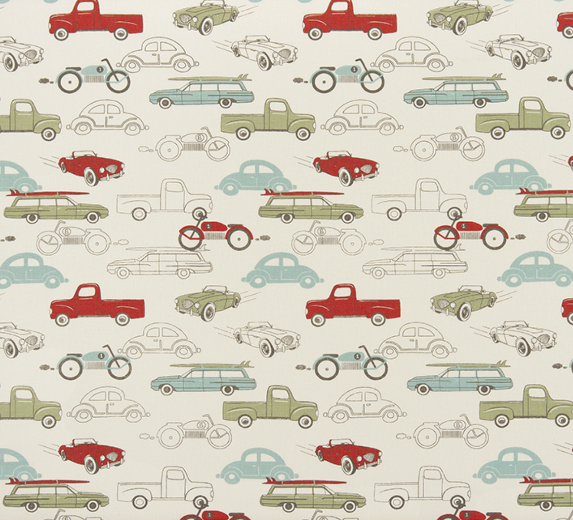Retro Rides Fabric