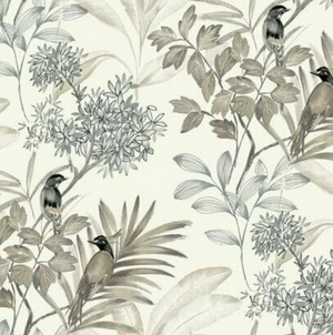 Hand painted Song Bird Wallpaper